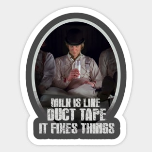 Alex Delarge and his milk Sticker